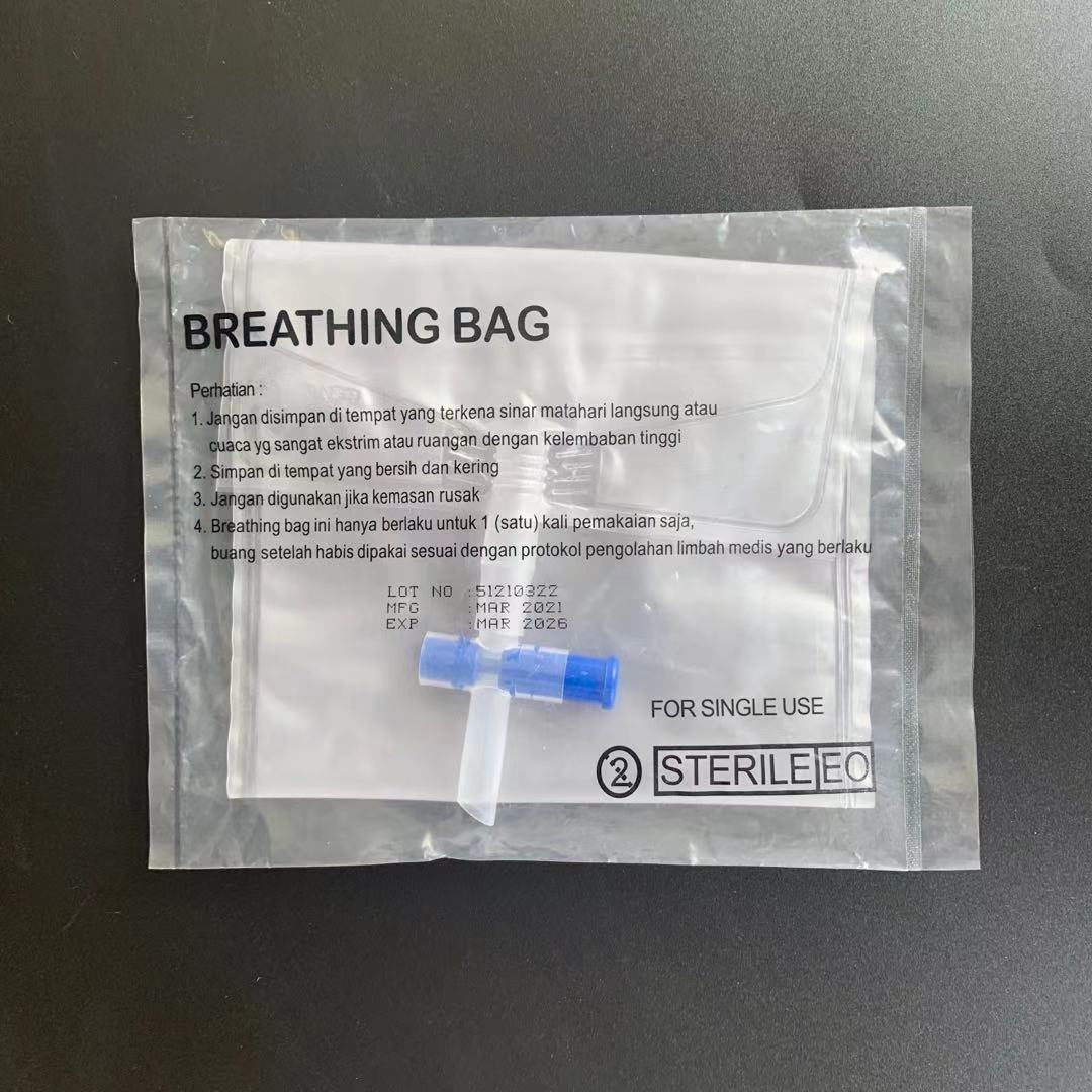 Breathing Bag with T-Cross Valve, 1000ml Breathing Bag