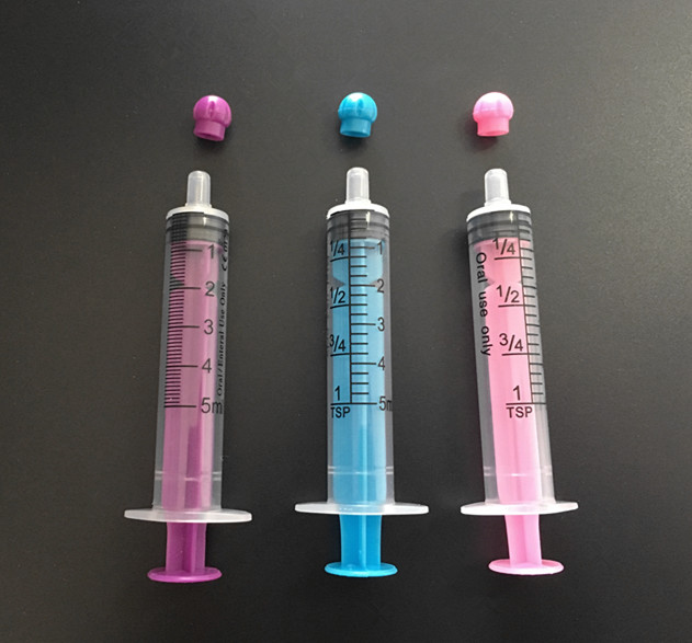 5 ml oral syringe with cap